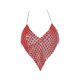thumbnail image 4 of Tops cortos para danza del vientre para mujer, moda, brillantes, ligeros, sin mangas, sujetadores Rojo, 4 of 9