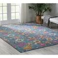 thumbnail image 3 of Nourison Passion Floral Denim 6'7" x 9'6" Area Rug, (7x10), 3 of 9