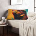 thumbnail image 5 of Plush Throw Pillow Covers, Watercolor Glasses Guinea Pig Pillow Cases with Invisible Zipper, Breathable Microfiber Pillow Cases Standard Size for Sleeping Bedroom Sofa Living Room 14x20, 5 of 5