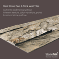 thumbnail image 4 of Burning Forest - Self-Adhesive 3D Peel & Stick Stacked Natural Stone Tiles [Pack of 10], 4 of 6