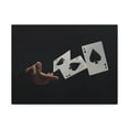 thumbnail image 2 of Magician Throwing Ace of Spades Playing Card Canvas Wall Art for Home Decor Ready-to-Hang, 2 of 18