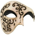 thumbnail image 2 of Luxury Mask Vintage Phantom of the Opera Mask – Venetian Half Face Mask – Costume Party, Masquerade Ball Carnival Mardi Gras, 2 of 2