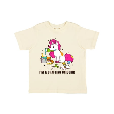 

Inktastic I m a Crafting Unicorn Gift Toddler Toddler Girl T-Shirt
