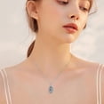 thumbnail image 6 of Personalized Custom Birth Flower Urn Necklace for Ashes S925 Sterling Silver 12 Month Pendant Cremation Jewelry for Ashes with w/Funnel Filler Memorial Keepsake Jewelry for Women, 6 of 6