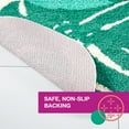 thumbnail image 6 of TOWN & COUNTRY PLAY In The Tropics Monstera Leaves Shaped Bath Mat, Absorbent Tufted Floor Mat, Non-Slip Backing, Machine Washable, Green, 20.4"x30.9", 6 of 9