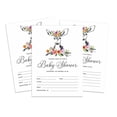 thumbnail image 1 of Inkdotpot 30 Fill In StyleBaby Shower Invitation Cards Deer Jungle Animals Gender Neutral Blank Invites, 1 of 1