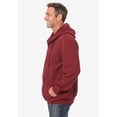 thumbnail image 3 of Kingsize Men's Big & Tall Fleece Zip-front Hoodie Jacket, 3 of 6