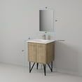thumbnail image 6 of Fairfield 24 in W x 20 in D Rustic Acacia Single Bath Vanity and White Quartz Top, 6 of 8