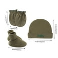 thumbnail image 5 of SPRING PARK 1 Set Newborn Anti-Grabbing Cotton Gloves Hat Foot Cover Baby For Boys And Girls, 5 of 8