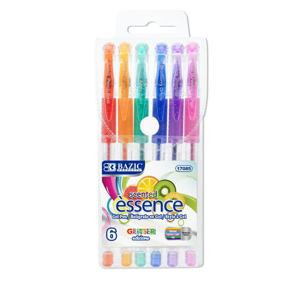 Essence Gel Pen 5 Scented Glitter Color w/ Cushion Grip [17085]
