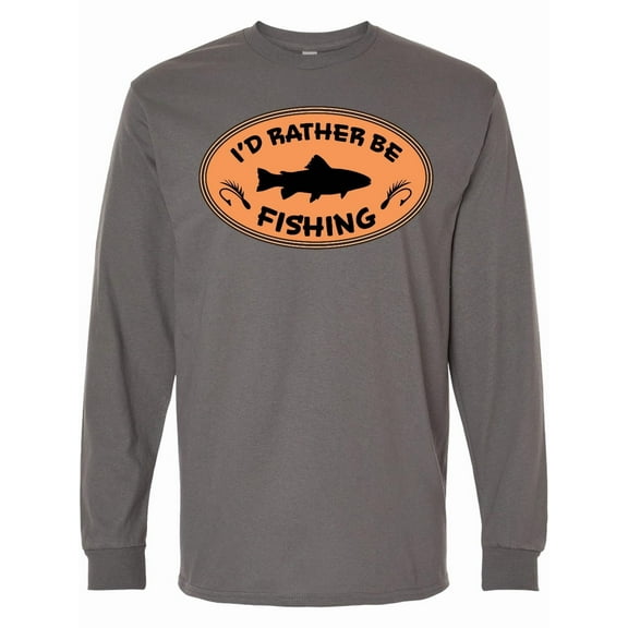 Inktastic I'd Rather Be Fishing Long Sleeve T-Shirt