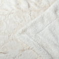 thumbnail image 6 of Home Soft Things Ashley Brushed Faux Fur Throw Blanket with Sherpa Back Soft Cozy Fluffy Fluzzy Lightweight Throw - Ivory - 50" x 60", 6 of 7