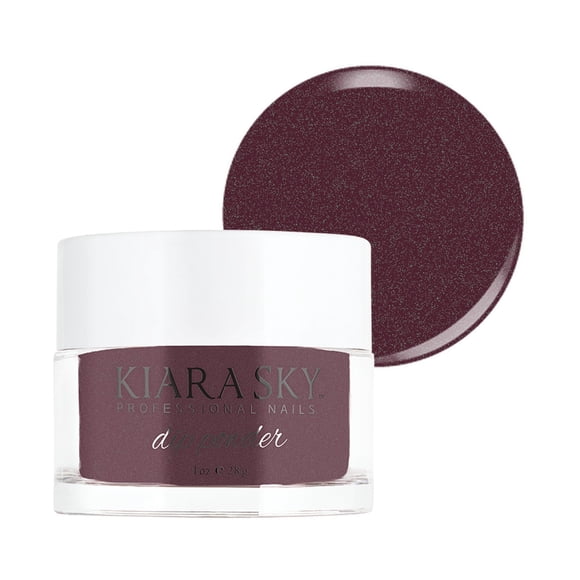 Kiara Sky Polvo para inmersión de uñas de larga duración, tonos morados, 1 oz, brillo hechizado