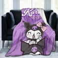 thumbnail image 6 of Kuromi Blanket, Anime Throw Blanket For Couch Sofa Bed, Soft Cozy Lightweight Warm Flannel Blanket, Home Decor, Anime Gifts For Boys Girls Kids Teens, 60"X50", 6 of 9