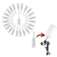 thumbnail image 2 of Mduoduo 48 Pcs 11mm Dia Universal Gravity Spray Gun Filters,Disposable HVLP Feed Spray Gun Paint Filters Strainer,White, 2 of 7