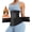 Black-B, variant on Women's Neoprene Sweat Waist Trainer - Double Belt Workout Corset, Waist Cincher Sauna Trimmer with Zipper, Compression Belly Shaper for Weight Loss