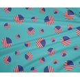 thumbnail image 4 of oneOone Polyester Lycra Fabric USA Flag Circles Country Flag Decor Fabric Printed BTY 56 Inch Wide, 4 of 4
