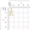 thumbnail image 4 of 14k Yellow Gold, Small Initial Capital Letter K Pendant Charm Created CZ 10mm Wide with 16" Dainty Neck Chain, 4 of 8