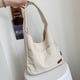 thumbnail image 4 of Bolso de lona, bolso grande de mujer, hermoso bolso de hombro, lindo y simple bolso bandolera escolar Verde + caqui + blanco, 4 of 5