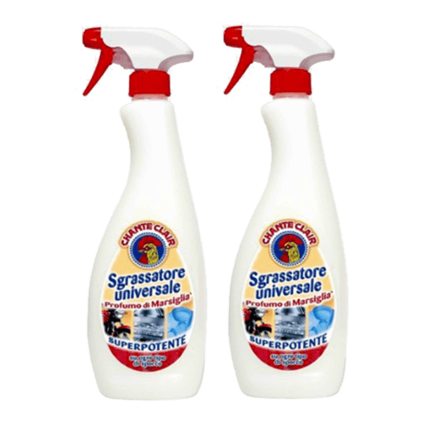 2 Pack Chanteclair Sgrassatore Universal Degreaser Marsiglia Spray 625 ml