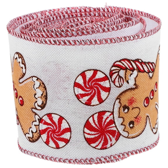 ORDDIART 1 Roll Ribbons for Crafts and Christmas Tree Decoration Multi 78.7x2.5in