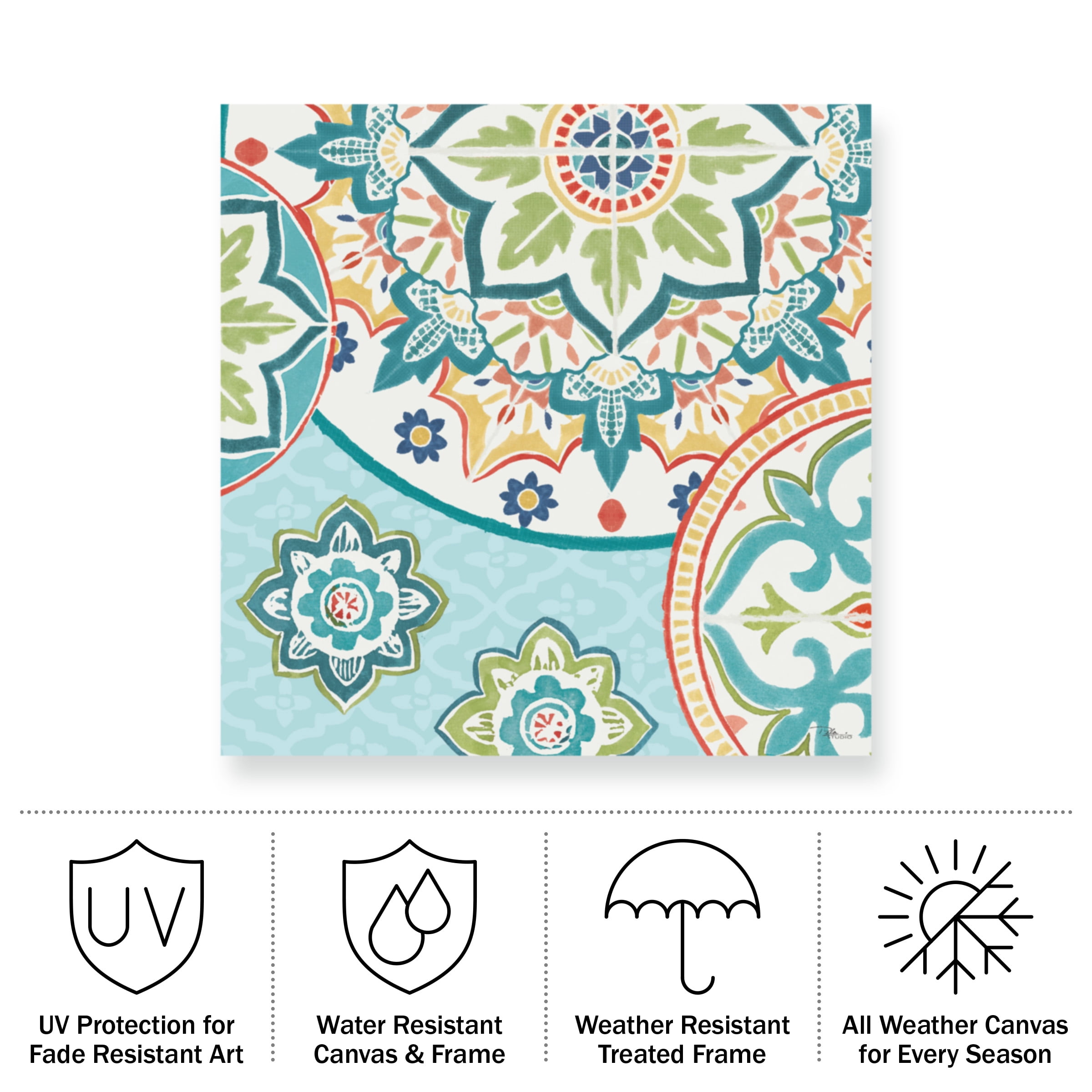 Pela Studio 'Colorful Journey II' Outdoor Canvas 24x32