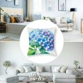 thumbnail image 5 of nygtbtfer Pink Hydrangea Flowers Pillows Decorative Throw Pillows Bluish Purple Pillowcase Summer Decorations Farmhouse Decor for Sofa，Multi-Size White, 5 of 7