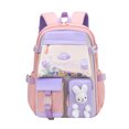 thumbnail image 2 of Bolsa Cute Cartoon Bunny Backpack Girl Kindergarten Princess Schoolbag (L Pink) Tmvgtek Para estrenar, 2 of 9