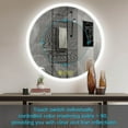 thumbnail image 4 of ANE002-Brio Lighting-SmartReflect - LED Round Anti-Fog Frameless Large Bathroom Vanity Mirror-28 Inches Tall and 28 Inches Wide, 4 of 7