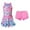 K-Pink, variant on Shadoumai Girls Swimsuit Color Block Bikini Sets Adjustable Straps Two Piece Bathing Suit Swimwear for 7-16Y
