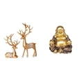 thumbnail image 1 of Estatua de escultura de ciervo,Estatua de ciervo,adorno de mesa,decoración del hogar,Colecciones de decoración de figuras de pareja de renos enamorados,Estatua de Buda,Figuras de estatuas de, 1 of 8