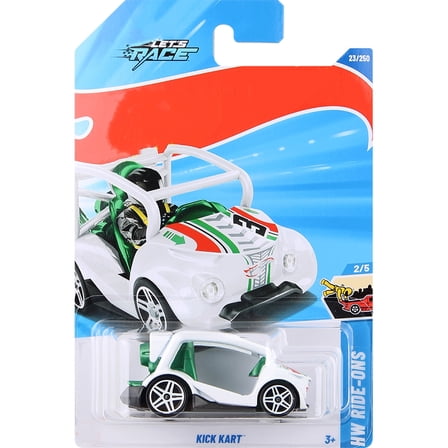 HW 2025 Let's Race Kick Kart (White) HW Ride-Ons