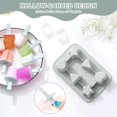 thumbnail image 2 of Moldes para paletas CHAO 6 piezas silicona reutilizables color gris, 2 of 5
