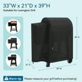 thumbnail image 2 of Adiqo Heavy Duty Waterproof Wood Pellet Grill Cover compatible with Pit Boss Lexington, 700FB, All Weather Protection Outdoor BBQ Cover, 2 of 7