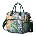 thumbnail image 1 of Tropical Flower and Leaves Lunch Tote - Large Insulated & Leakproof Bag, Multi-Pocket Waterproof Thermal Design, 1 of 6