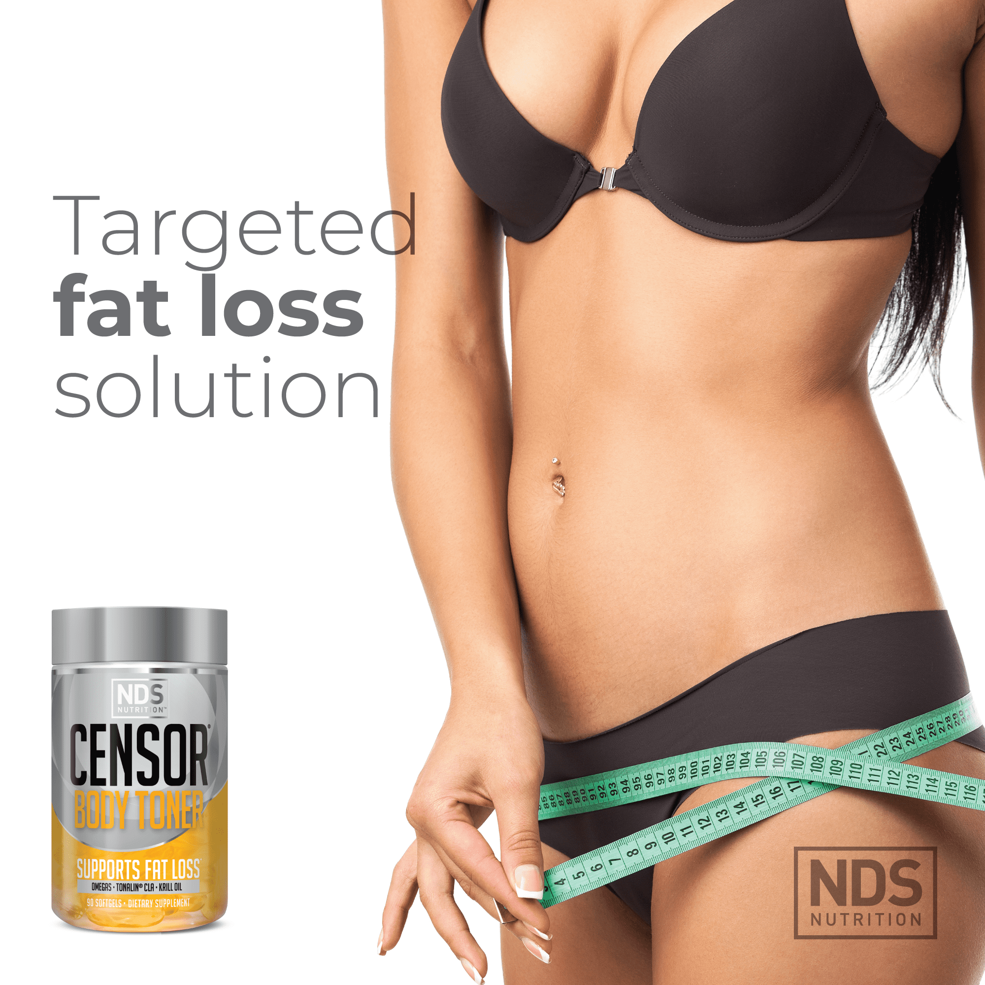NDS Nutrition Censor - Fat Loss And Body Toner With CLA, 90 Softgels