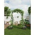thumbnail image 7 of Riedhoff Span 47.2" Steel Garden Arch Trellis for Climbing Plants,Outdoor Garden Arbors and Arches, 7 of 7