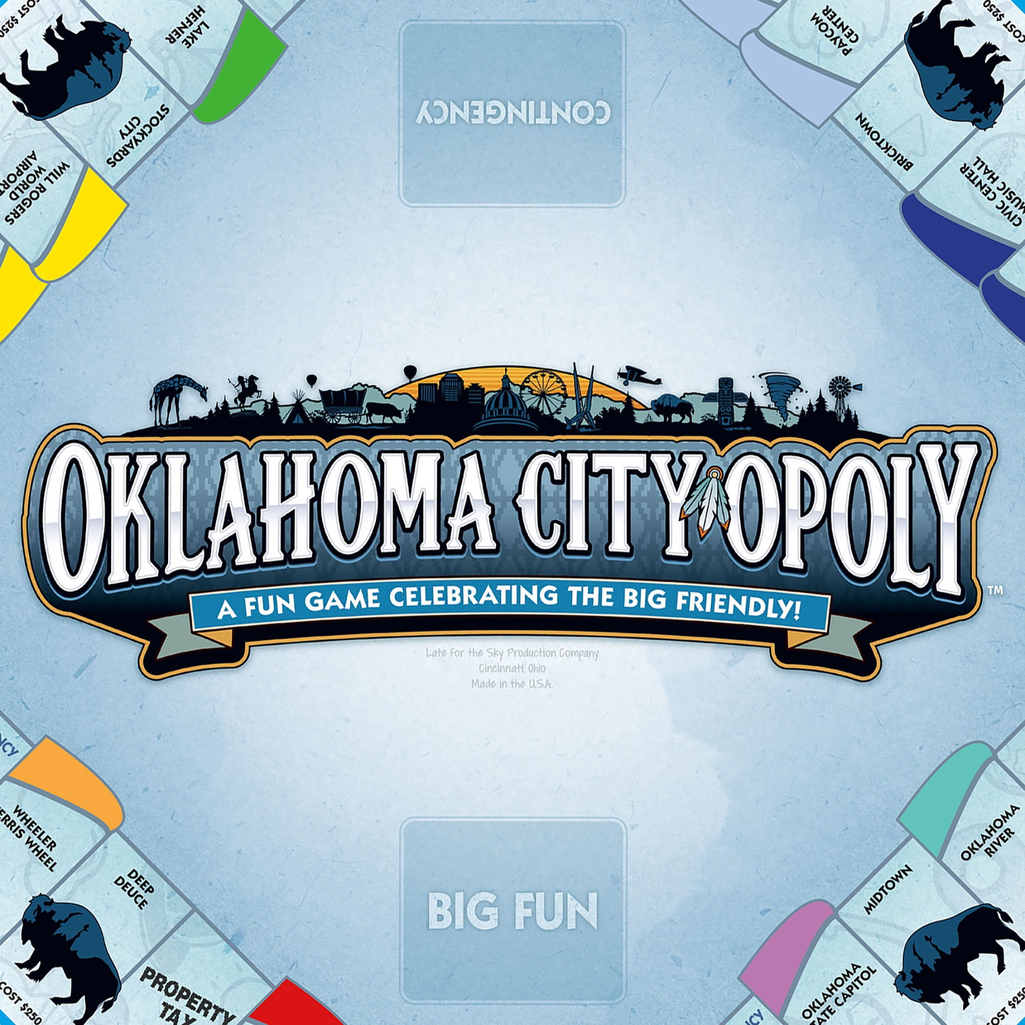 Oklahoma City-Opoly Themed Family Board Game, 2-6 Players