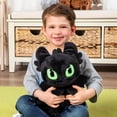 thumbnail image 3 of DreamWorks Dragons, Squeeze and Roar Toothless 11-Inch Plush with Sounds, for Kids Aged 4 and Up, 3 of 7