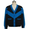 thumbnail image 5 of Classic Black & Blue Sweater Cardigan Coat Knitted Jacket Costume Halloween Outfits, 5 of 7