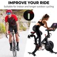 thumbnail image 3 of Bike Seat Cushion Bicycle Silicone Seat Breathable Padded with Rain Cover 11Inches X 7Inches Red, 3 of 7
