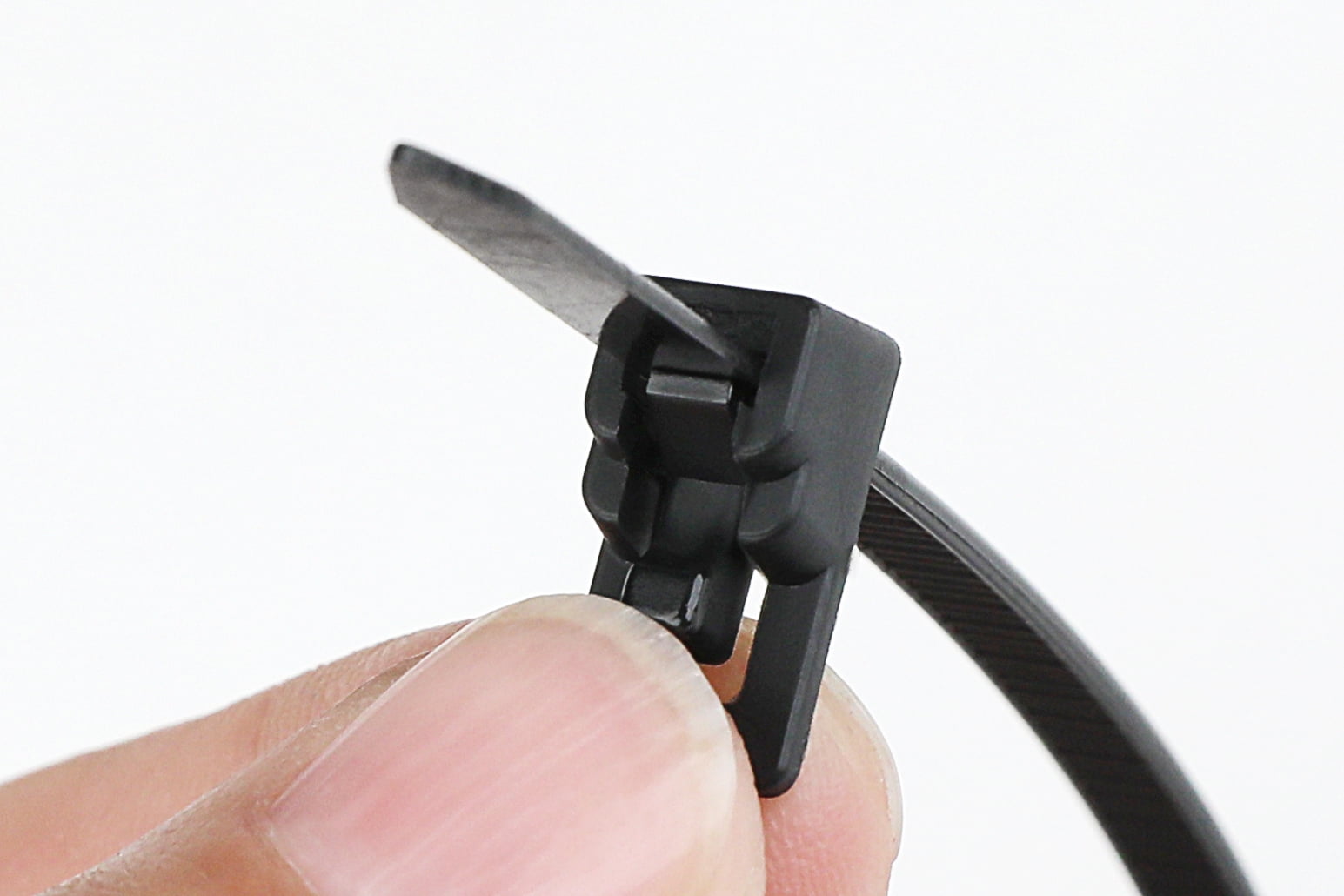 Hyper Tough 11-Inch Releasable Cable Ties, Black, 20 Count