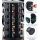 thumbnail image 3 of Especiero Giratorio 360º, Organizador para Cocina, Especiero con 20 Frascos de Vidrio, 5 Niveles, Especie de Cocina, Estante Organizador de Especias, 34 * 22 * 22 cm (Negro), 3 of 10