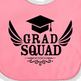 thumbnail image 4 of Inktastic Grad Squad with Graduation Cap and Wings Boys or Girls Baby Bib, 4 of 4