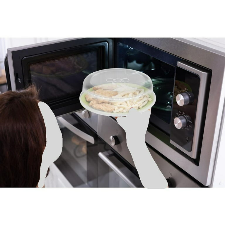 YBM Home Microwave Splatter Cover Keeps Your Microwave Spotless During Food  Heating, Anti-Splatter Plate Lid Cover, BPA Free and Dishwasher Safe, 11.75  Inches, 33-1172-1 