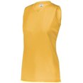 thumbnail image 2 of Augusta L Girls Attain Wicking Sleeveless Jersey Gold 4795, 2 of 2