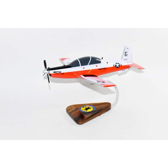 Beechcraft® T-6b Texan II VT-28 Rangers (Marines), Mahogany Scale Model
