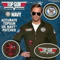 thumbnail image 3 of Underwraps UR30543 Navy Top Gun Pilot Jacket Adult Costume-Men's XX-Large, 3 of 11