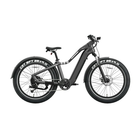 OKAI - Ranger Electric Bike w/ 45 Miles Max Operating Range and 28 mph Max Speed - Midnight Black