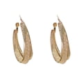 thumbnail image 5 of harmtty 1 Pair Hoop Earrings High-end Shiny Contrast Color Round Circle Dangle Earrings Daily Jewelry, 5 of 8